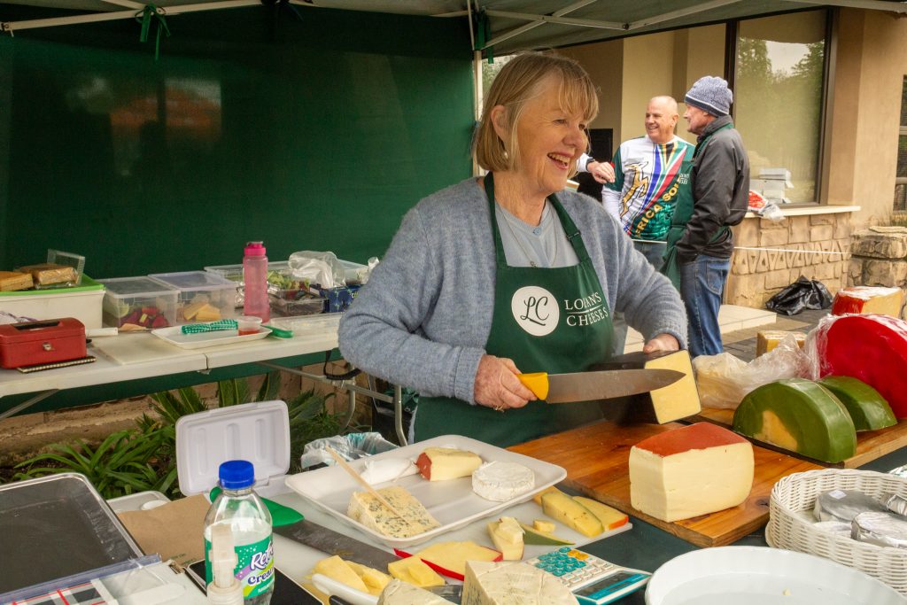 Lorian's Cheeses cutting cheese at BEN VINO Wine Festival, 114 on Waterhouse, Benoni, 5 September 2026